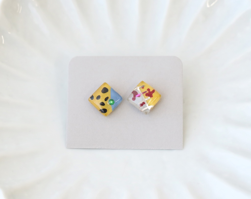 【呪術回線】七海建人イメージスクエアピアス・イヤリング