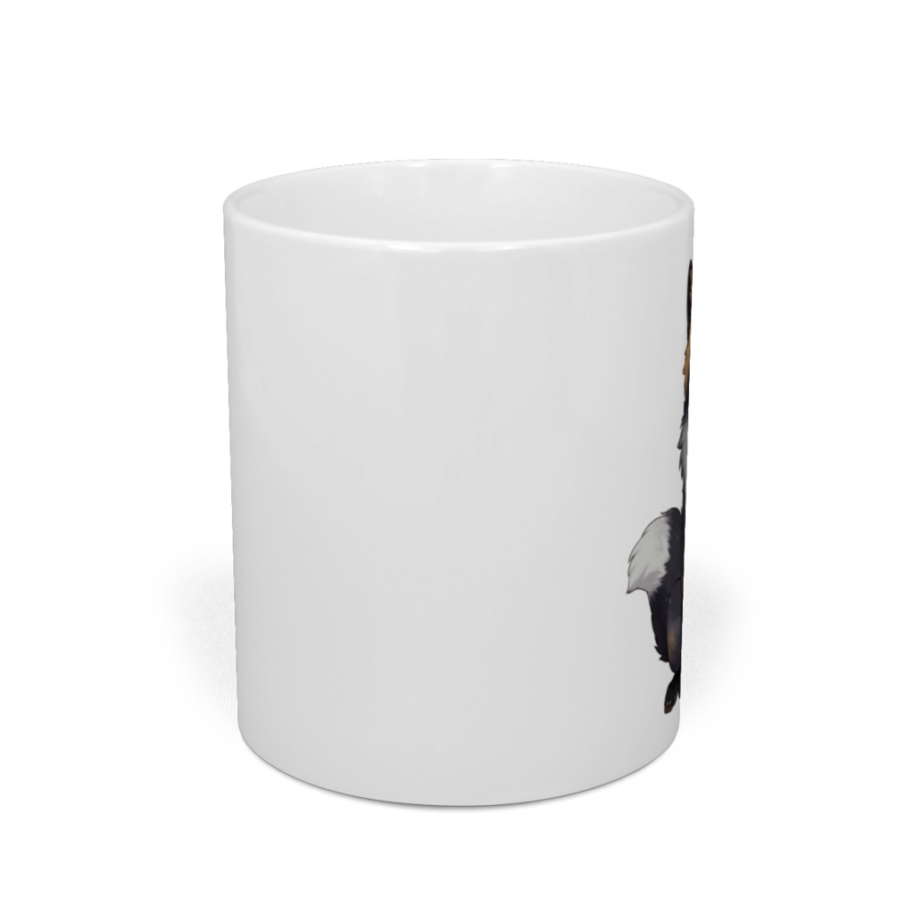 PCの傍に喰をマグカップ