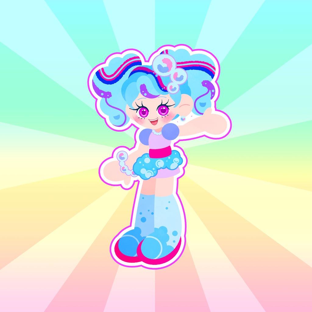 MEYOUHAPPINSキャラクターステッカー　ソルレ