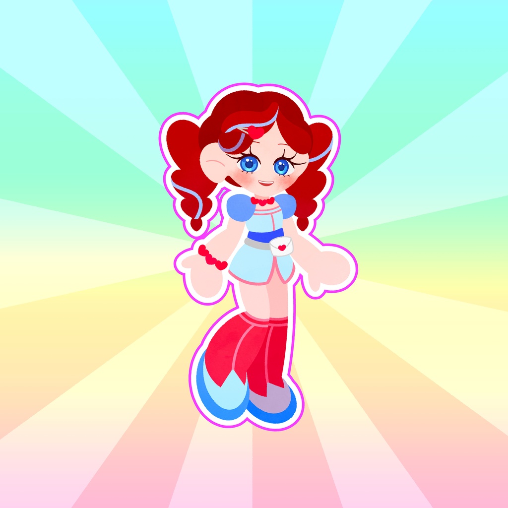 MEYOUHAPPINSキャラクターステッカー　ラテ