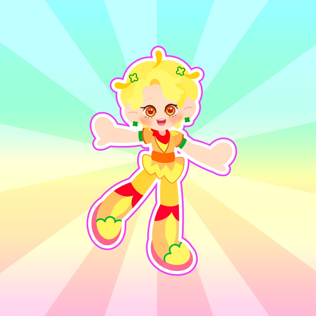 MEYOUHAPPINSキャラクターステッカー　イータ