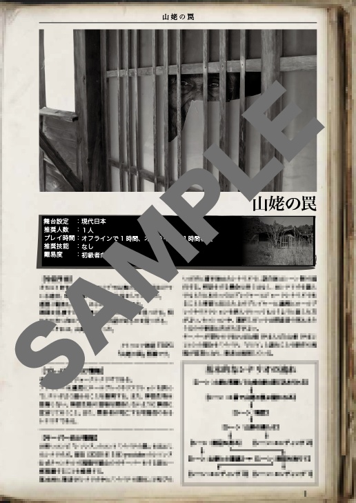 山姥の罠【クトゥルフ神話TRPG】6版/7版