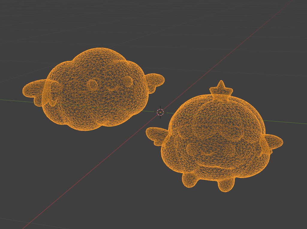 【キャラクター】ふわふわの夢の空【置き物】