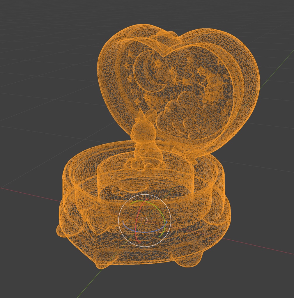 【ゆめかわ】ちょこんとウサギオルゴール【置き物】