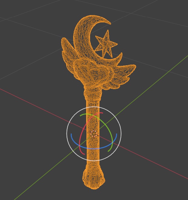 「FBX」魔法のステッキ型VRCプロップ「VRC向け」