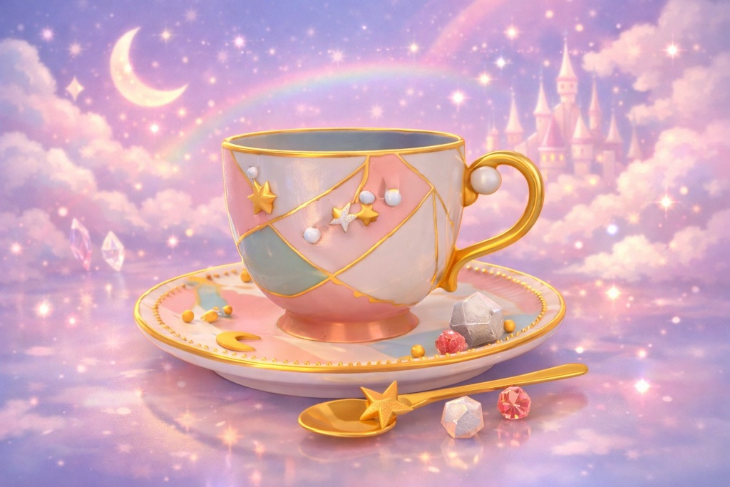 【大人ゆめかわ】夢のティーカップセット【VRchat向け】