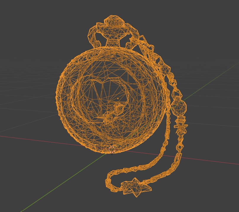 【大人ゆめかわ】懐中時計風装飾品【プロップFBX】