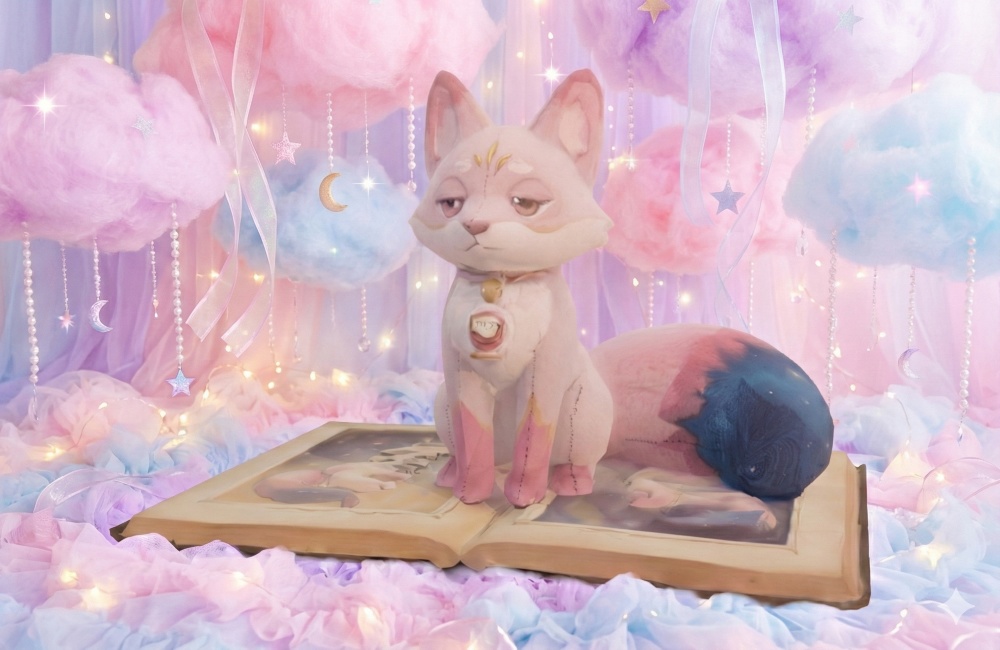 【3DモデルFBX】星屑と香水の使い魔「アロマ・フォックス」【VRC向け】