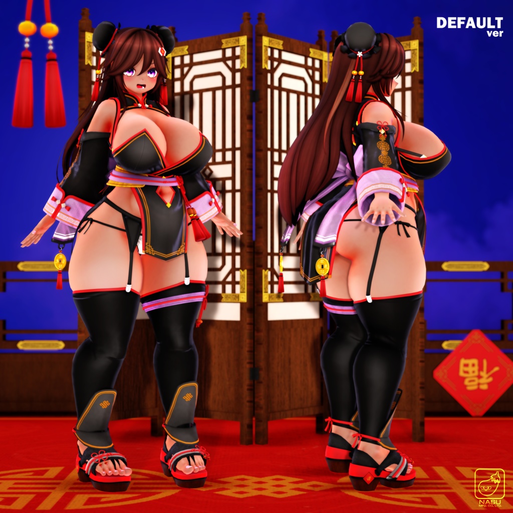 オリジナル3Dモデル「福兩-FURYAN」