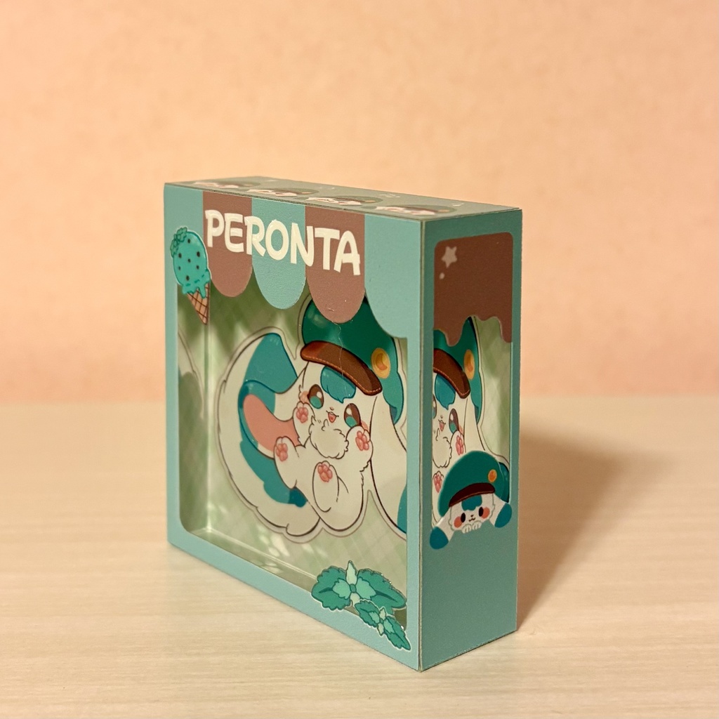 ぺろん太フィギュア風アクリルブロック