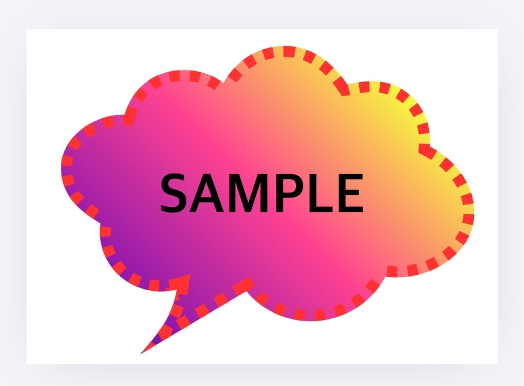 POP A4サイズ グラデーション