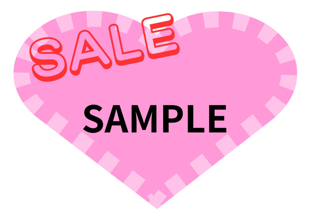 POP ハガキサイズサイズ ハートカーネーションピンク(コットンキャンディ)