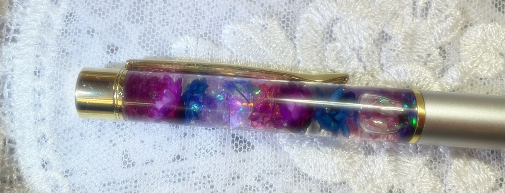 ハーバリウムペン*青紫