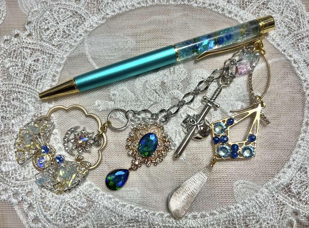 ハーバリウムアクセサリーペン*空色ノ夢②