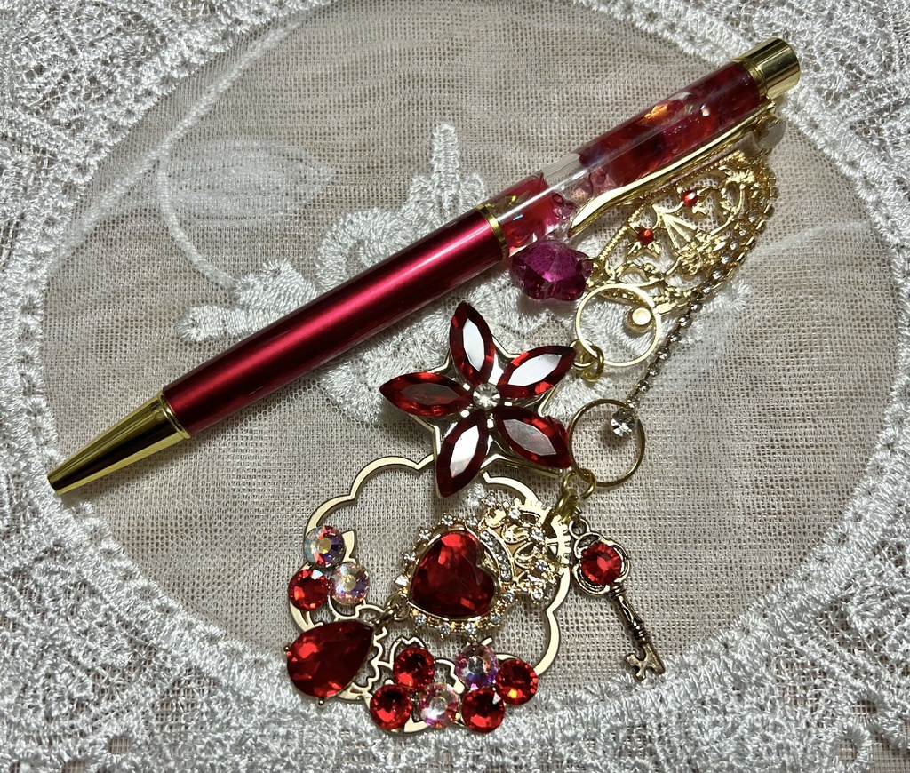 ハーバリウムアクセサリーペン*真紅ノ夢②