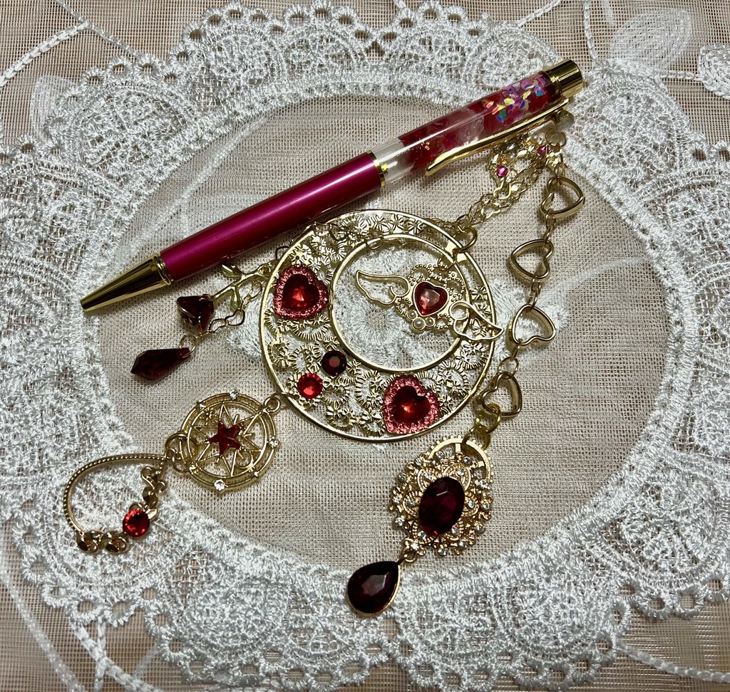 ハーバリウムアクセサリーペン*真紅ノ夢①