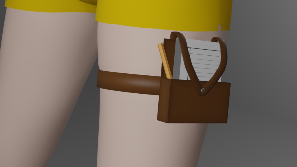 [3D Model] Thigh Pouch