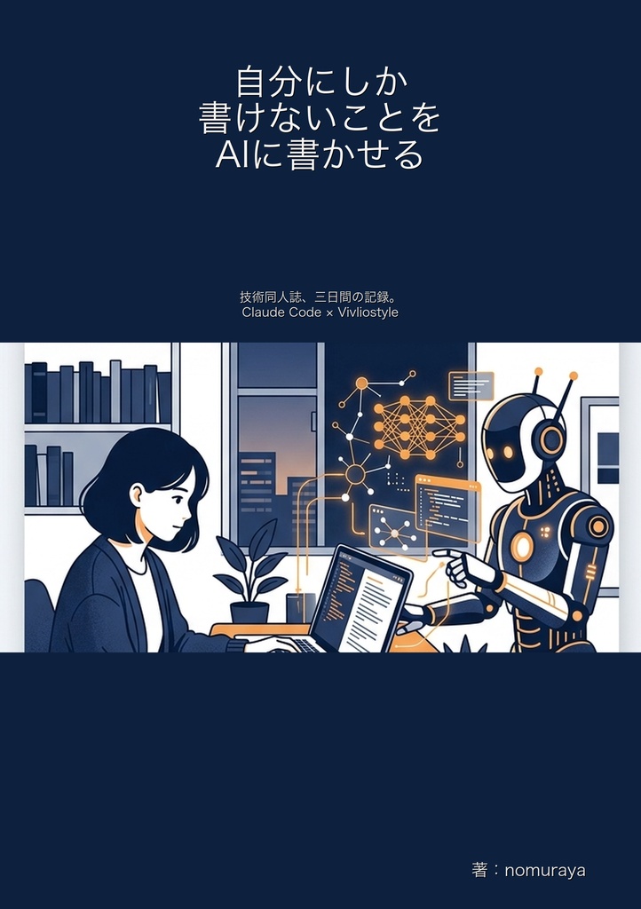 自分にしか書けないことをAIに書かせる— 技術同人誌、三日間の記録