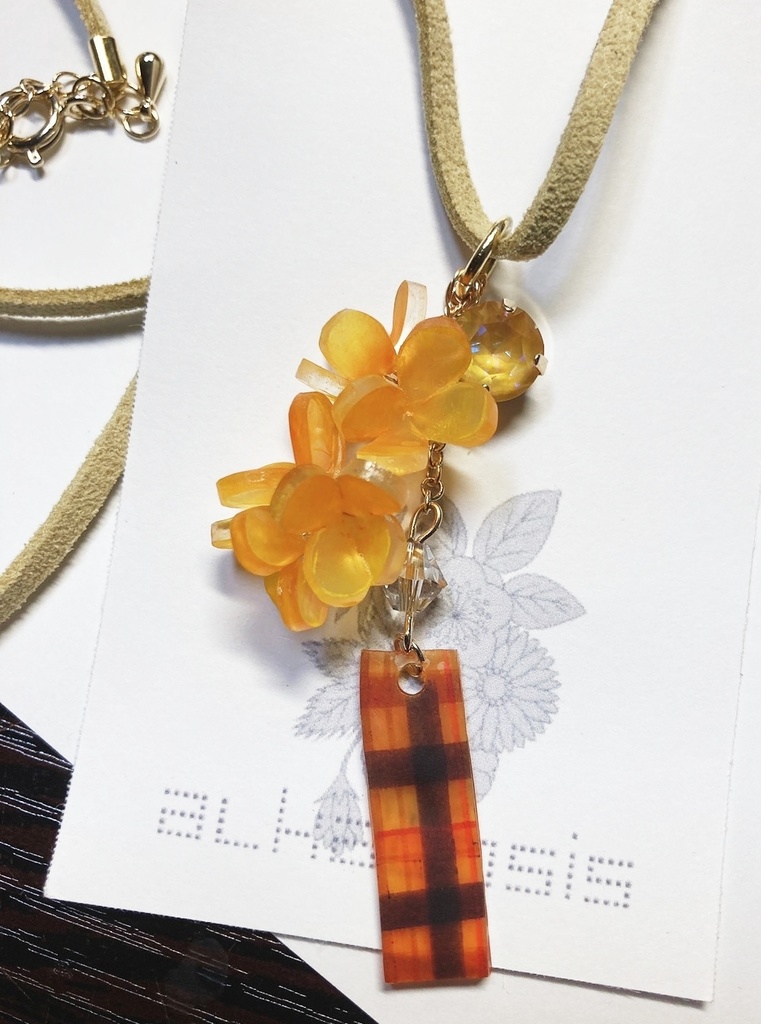 再販:金木犀の花が咲くころに/イヤリング・ピアス・ペンダント(万里・十座イメージ有)