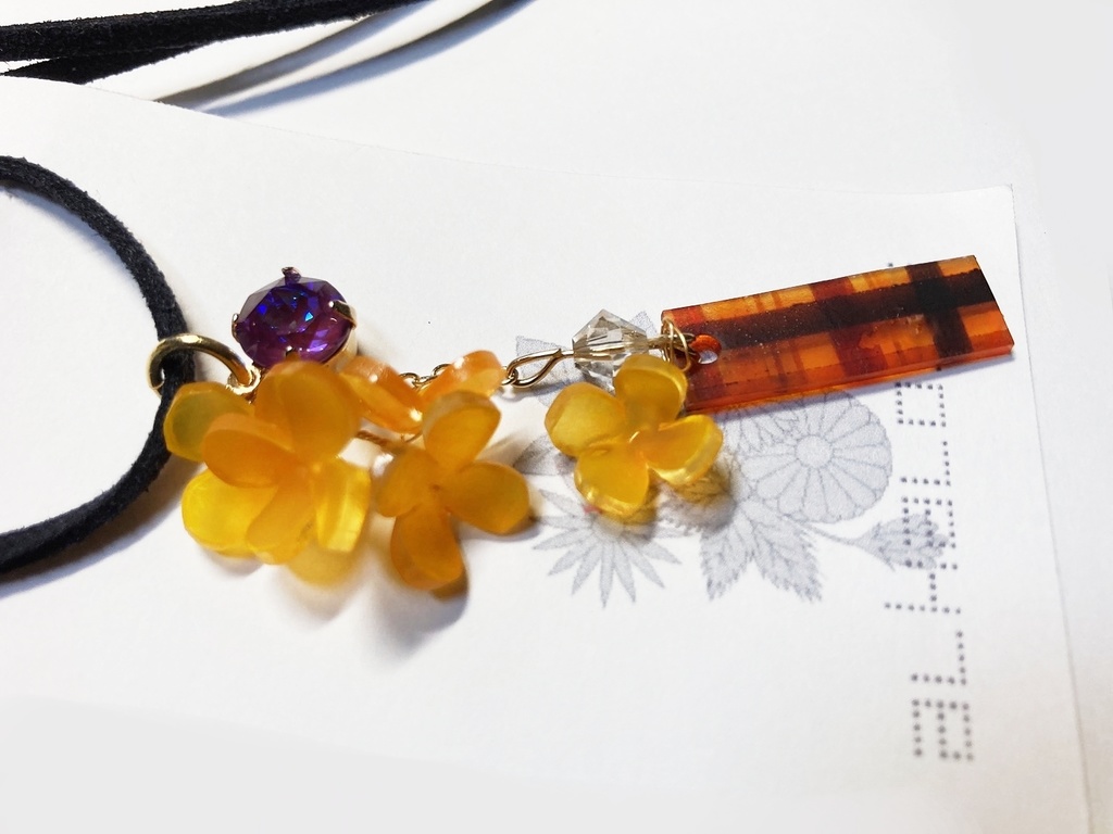 再販:金木犀の花が咲くころに/イヤリング・ピアス・ペンダント(万里・十座イメージ有)