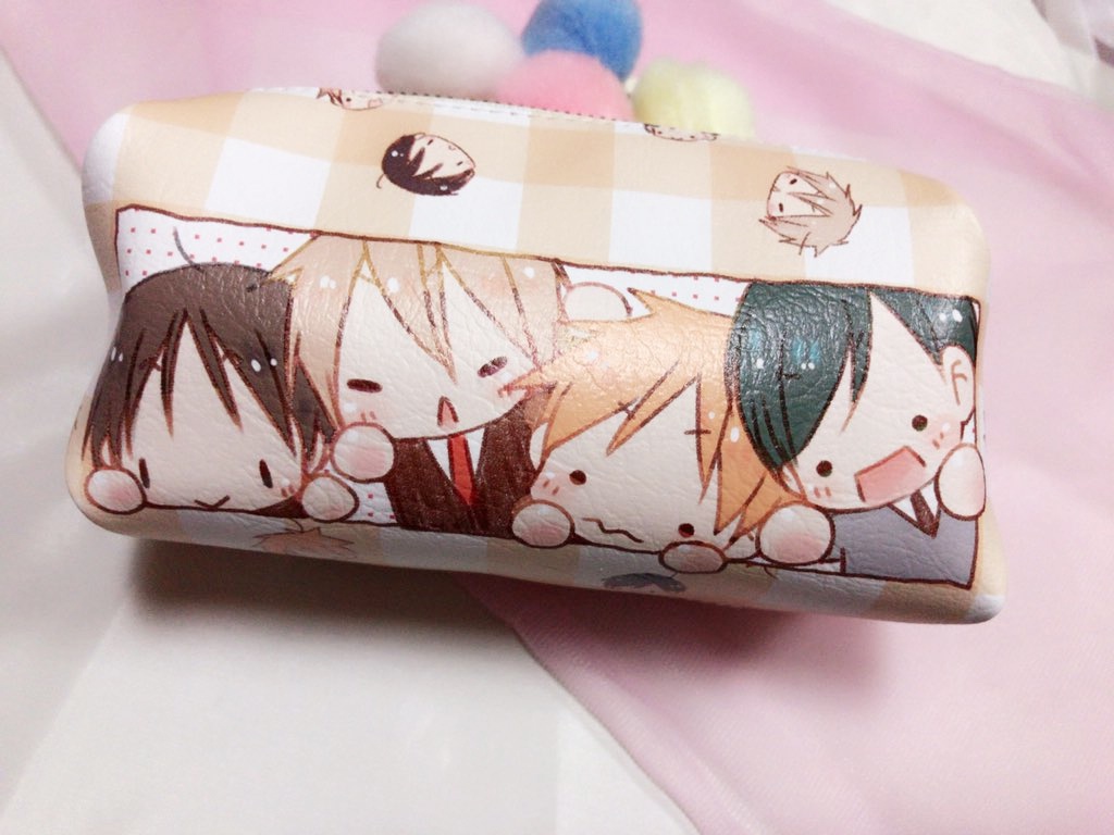 ☆再販【ちっちゃい森月宮福】合皮キャラメルポーチ