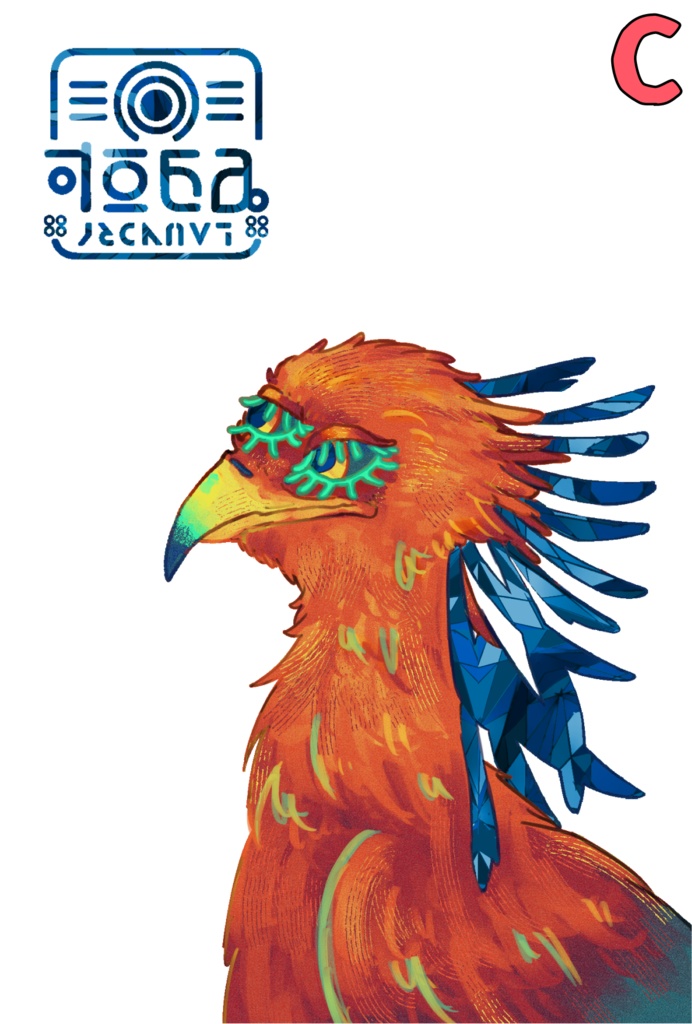 【創作】ランドリーまほろば ポストカード