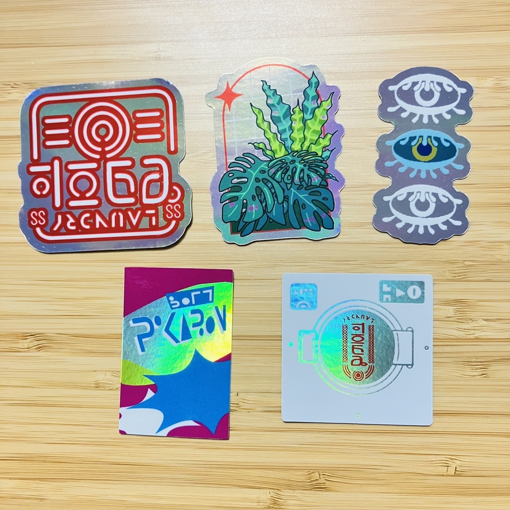 【創作】ランドリーまほろば ステッカーセット