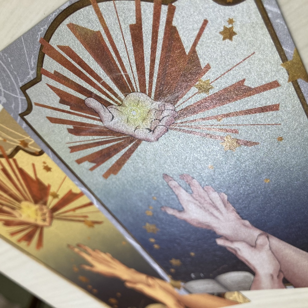 ポストカード ゴールド/シルバー