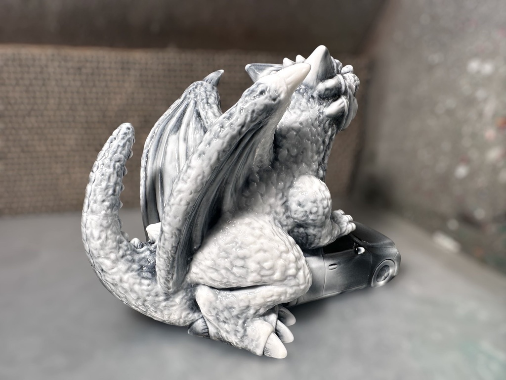 ドラゴンカー 白黒マーブル