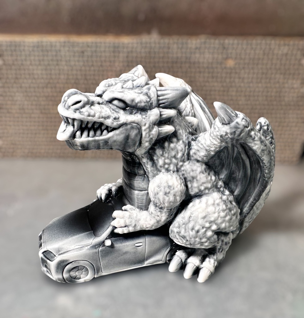 ドラゴンカー 白黒マーブル