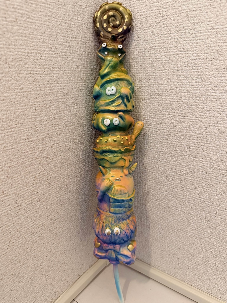 ソフビ棒カオス:イエロープルーピンク