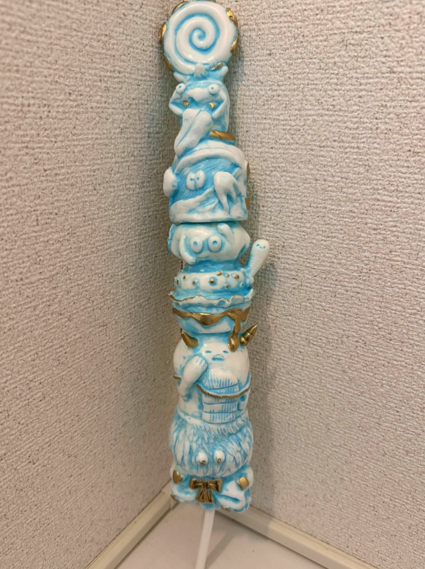 ソフビ棒カオス:ホワイトブルー