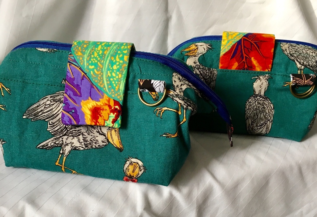 【会計ポーチ】ハシビロコウ・緑