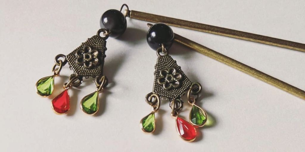 簪:鶯丸モチーフ