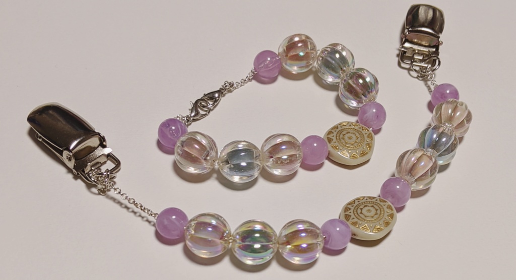 羽織紐・ストールクリップ:海の泡