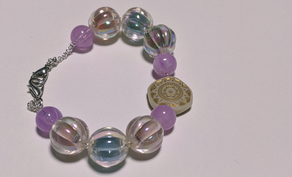 羽織紐・ストールクリップ:海の泡