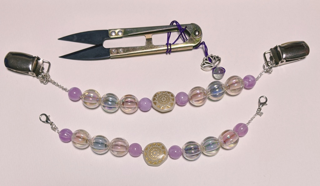 羽織紐・ストールクリップ:海の泡