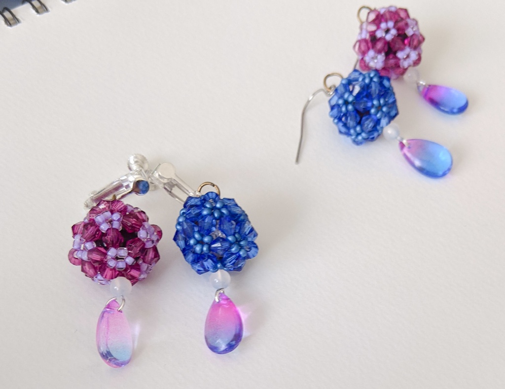 朝と夜のピアス