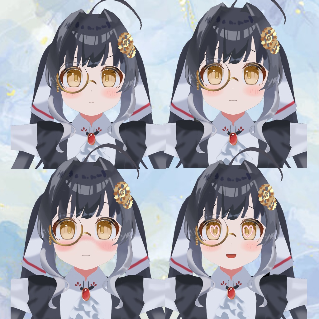 【オリジナル3Dモデル】エミリ【VRChat想定アバター】