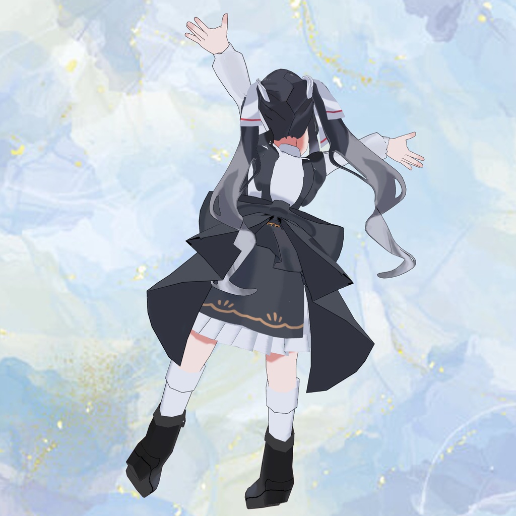 【オリジナル3Dモデル】エミリ【VRChat想定アバター】