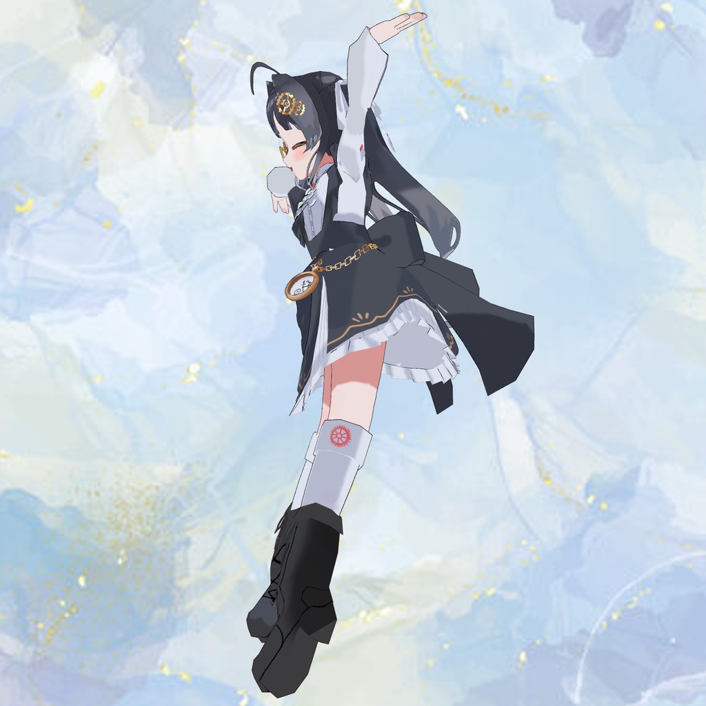 【オリジナル3Dモデル】エミリ【VRChat想定アバター】