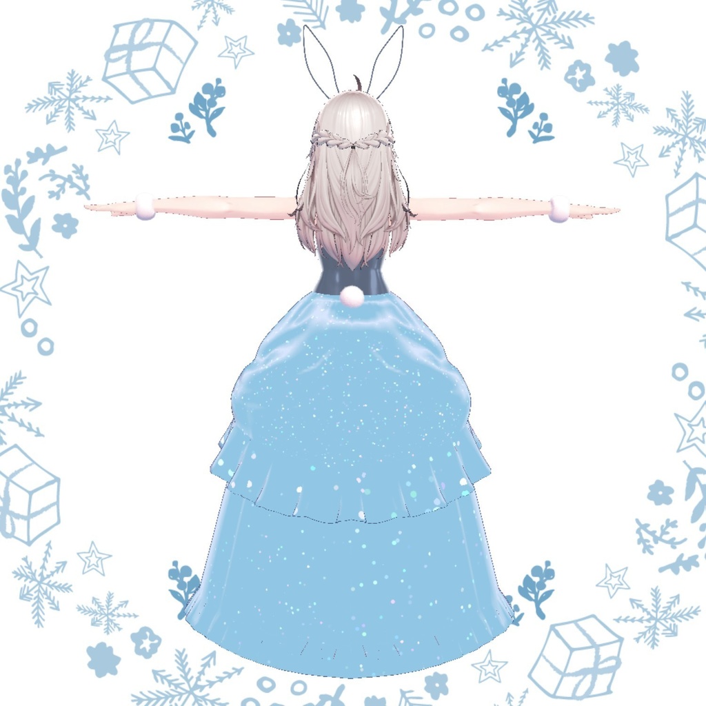 【しなの専用衣装】スノーバニードレス