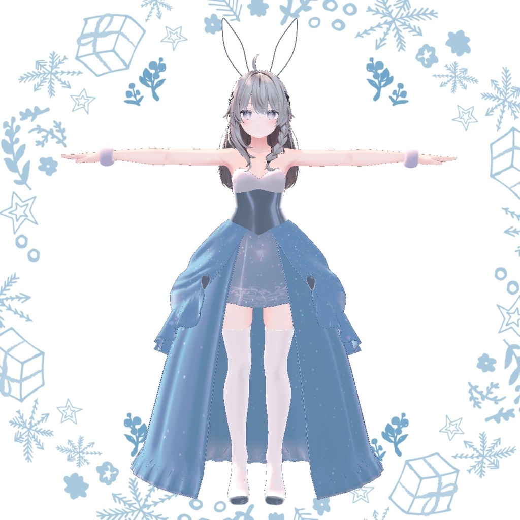 【しなの専用衣装】スノーバニードレス