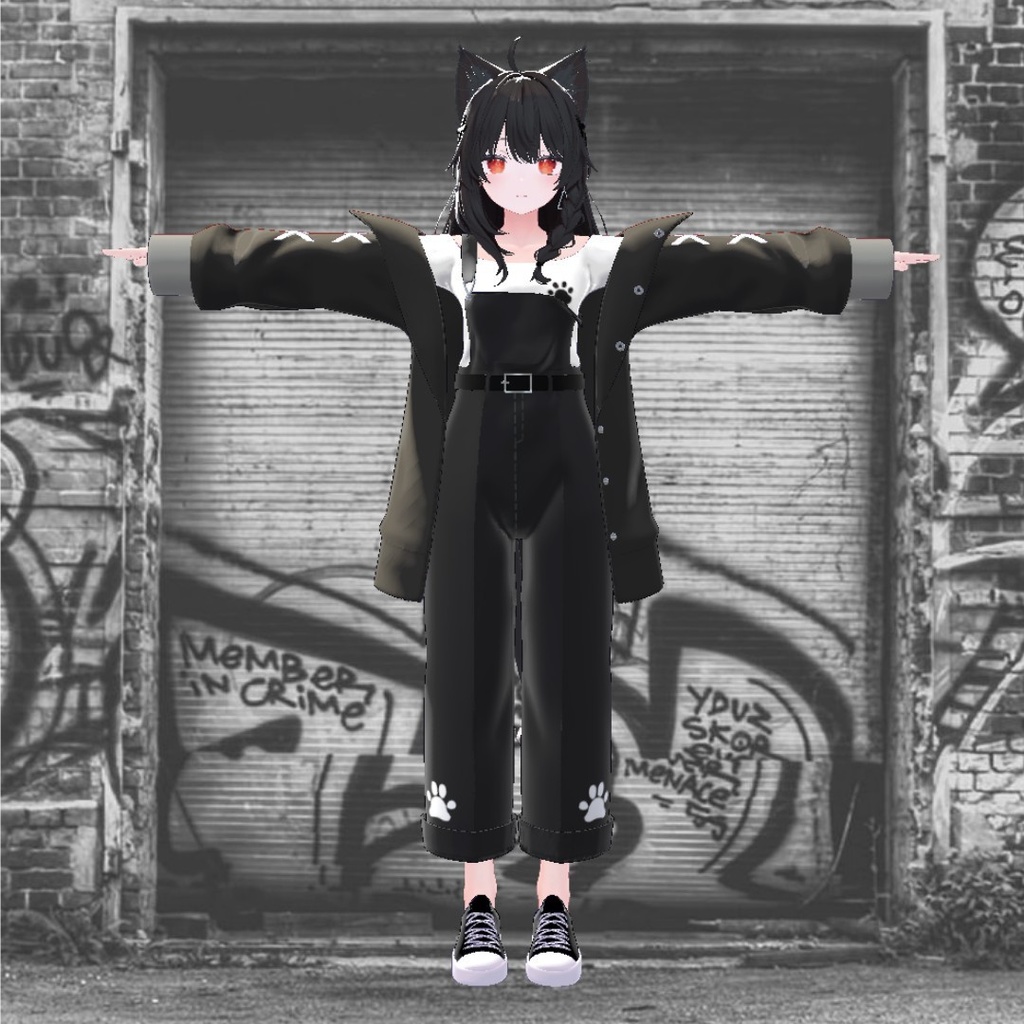 【しなの専用衣装】クロネコストリート