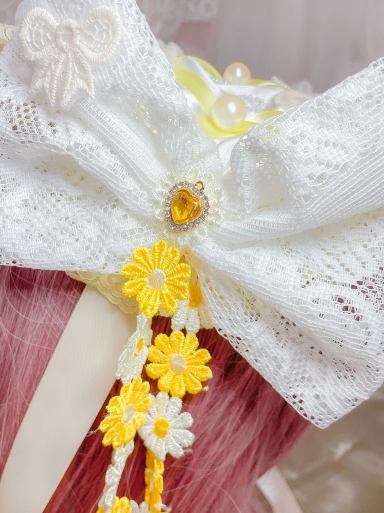 【一点物】黄色おはなヘッドドレス🌼