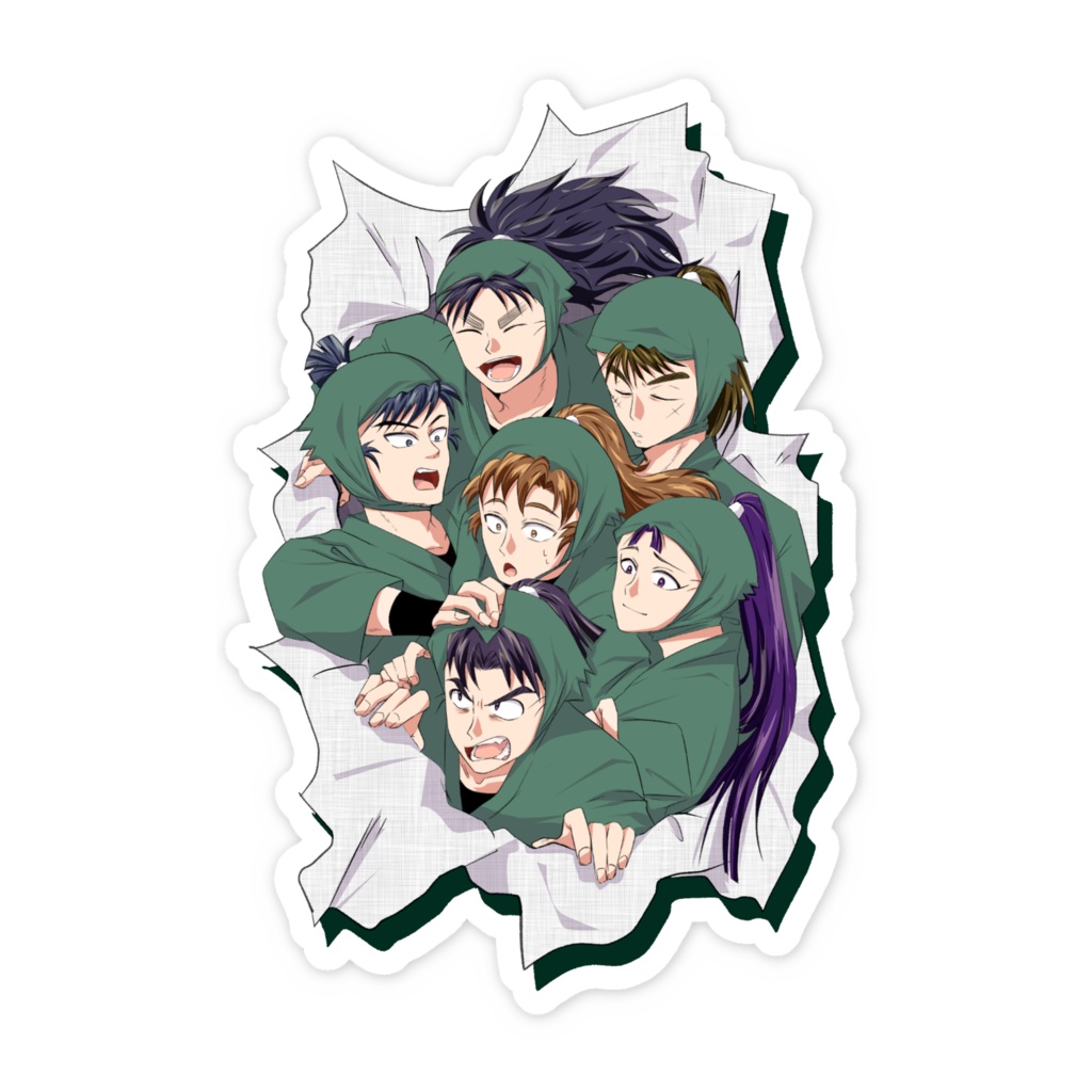 とびだせ忍たま6年ステッカー