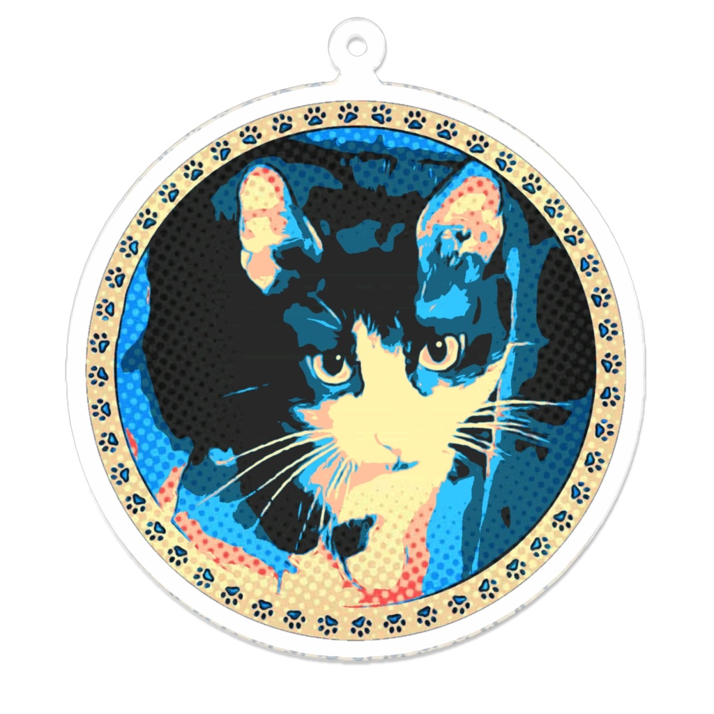 タキシードキャットアクリルキーホルダー