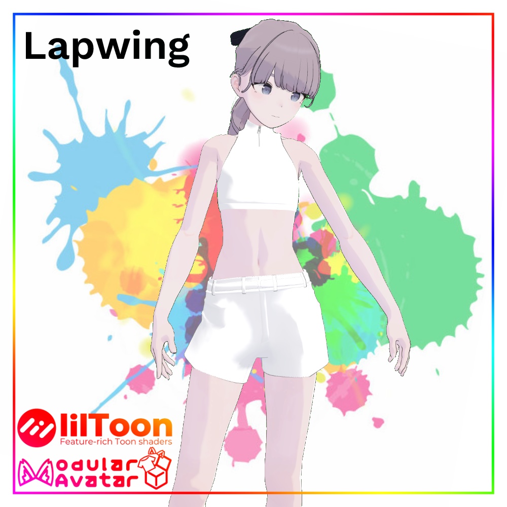 【VRChat】Highneck Zip Tops / ハイネックジップトップス【5アバター対応】