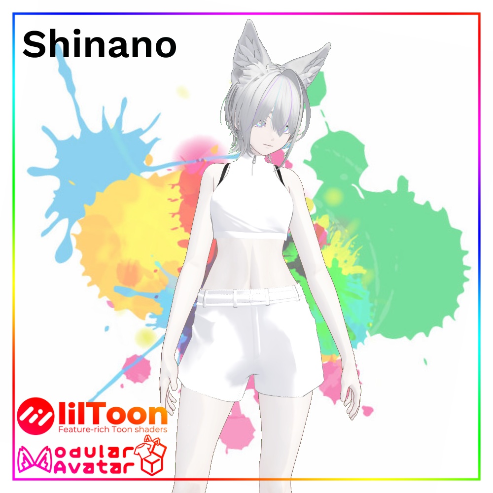 【VRChat】Highneck Zip Tops / ハイネックジップトップス【5アバター対応】