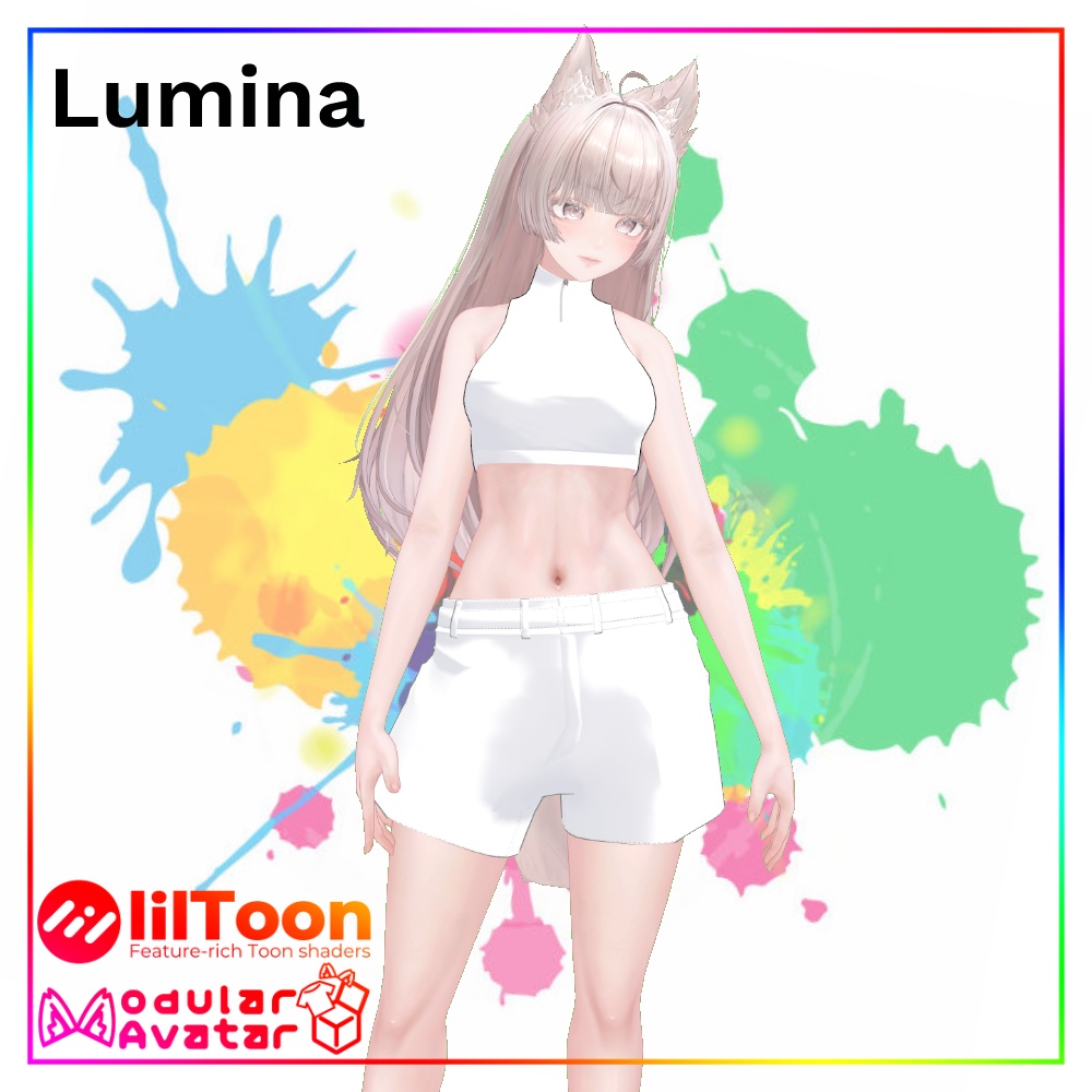 【VRChat】Basic Short Pants / ベーシックショートパンツ【5アバター対応】